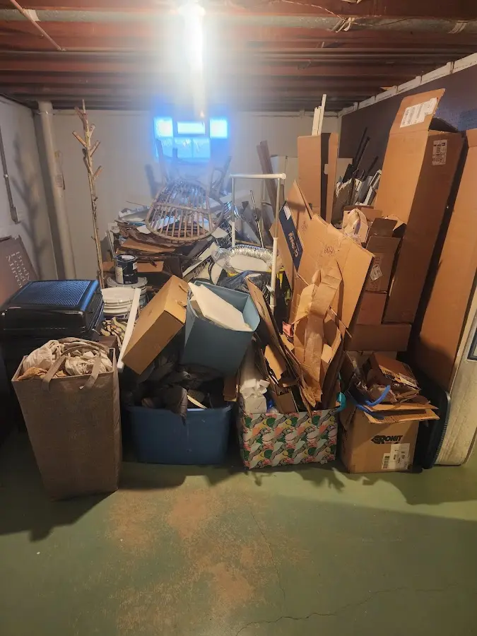 Roll-off dumpster container at job site for Roll Off Dumpster Rental in Southampton